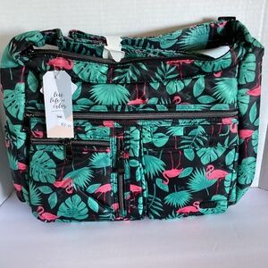 NWT LUG Double Dutch Crossbody in Flamingo Black